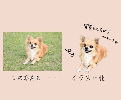 うちの子の写真イラスト化します 可愛いペットちゃんをデータイラスト化！ イメージ2