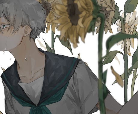 専門学生がサムネイル/立ち絵などイラストを描きます SNSや動画のお顔！丁寧に描かせて頂きます イメージ1
