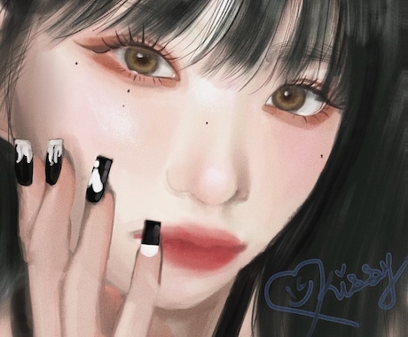 厚塗りでかわいい♡ 似顔絵やキャラクターを描きます 人間味のあるイラストであなたの御要望に誠心誠意お応え致します イメージ2