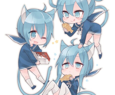 可愛いちびキャラ・SDキャラお描きします グッズやSNSのアイコンなどに イメージ1