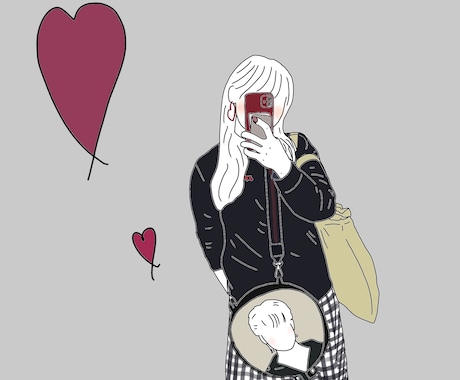 はじめての出品　写真からゆるっと絵描きます アイコンや、大切な方へのプレゼントにぴったりのゆる絵です◎ イメージ2