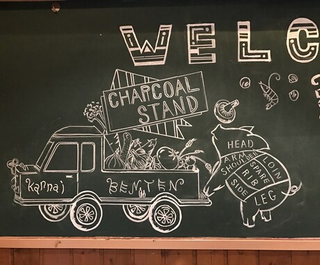 お店の看板を手描きいたします イメージ1