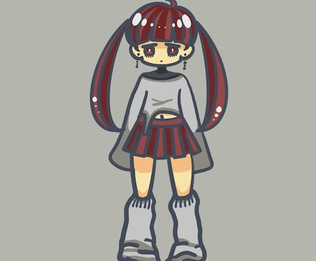 おしゃれかわいい立ち絵を安価で作成します ちょうどいいポップでおしゃれかわいいイラストが必要な方へ イメージ1