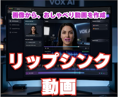 画像のキャラがしゃべるリップシンク動画にします 画像のキャラクタが、ご指定の音声でしゃべる動画にします イメージ1