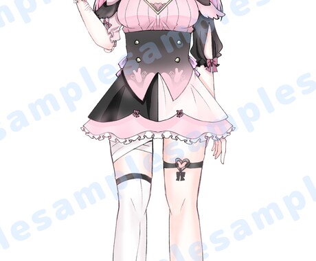 配信立ち絵最安値でお描きします 配信で使える！⚠️Live2dには対応しておりません イメージ2