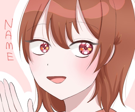 アニメ風でSNSアイコン用イラスト作成いたします あなただけのアイコンをお作りいたします！ イメージ1