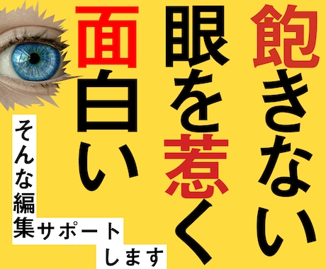 プロが動画編集/制作及びサムネイルを手伝います 吉本芸人も現役担当！業界人が動画の企画/構成/編集をサポート イメージ1