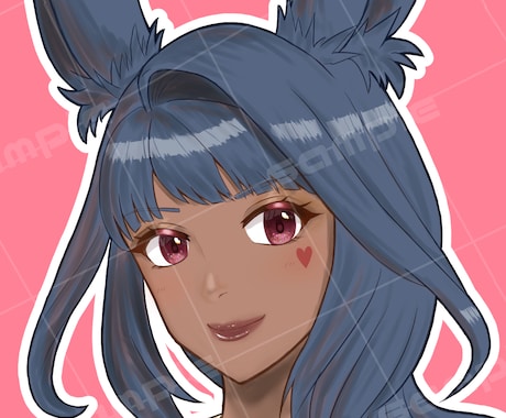 絵柄を寄せたかわいいイラストで印象をアップさせます アイコン・サムネイル等に！Vtuberさんの活動をお手伝い！ イメージ2