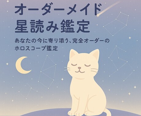 オーダーメイド星読み鑑定します あなたの今に寄り添う、完全オーダーのホロスコープ鑑定 イメージ1