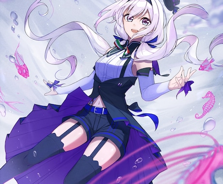 立ち絵・一枚絵・SDキャライラスト描きます 個人から商用、サムネ、アイコン、グッズなど幅広く イメージ2