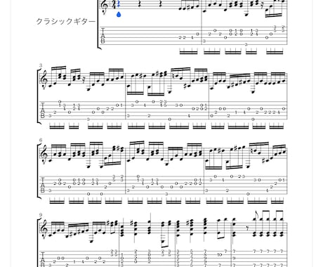 ボカロ中心のソロギターの楽譜、TAB譜を作成します 好きな曲、弾きたい曲を実現させます！ イメージ1