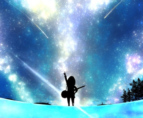 神秘的かつ幻想的な背景イラストを描きます アイコンやヘッダー、サムネイルなどに利用できます。 イメージ2