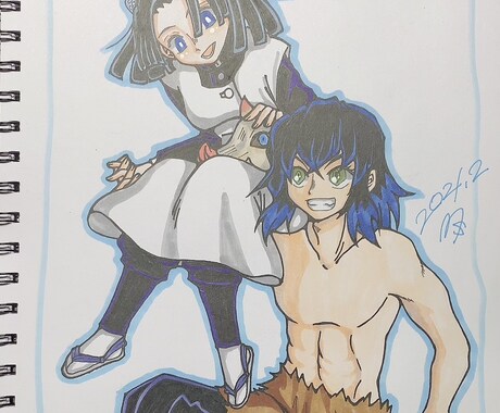 似顔絵や二次創作、一次創作などお描きします イメージ1