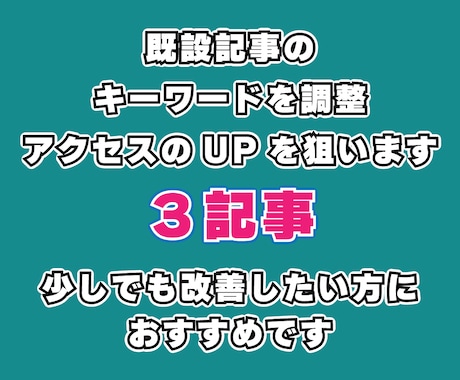 プロ視点でブログ記事の弱点と徹底改善案を提案します 記事の弱点→改善案→次にやることを一枚のレポートにまとめます イメージ1