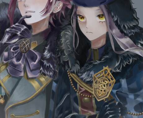 あなたのSNSアイコン、似顔絵イラストお受けします 物憂げで儚いイラストお任せ下さい イメージ2