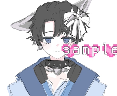 簡易イラストお届けします ラフに加筆着色した簡易版のお届けです♩ イメージ1