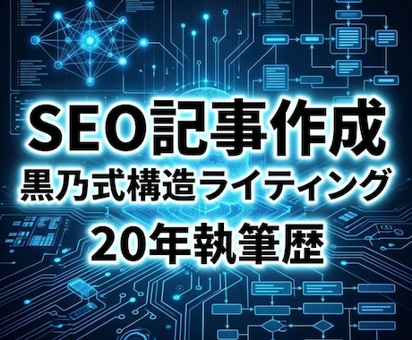SEO記事・心理系記事を黒乃式構造ライティングます 20年執筆×論理構造で読みやすい記事 イメージ1