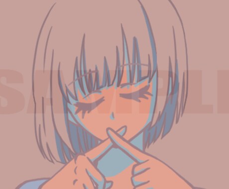 かわいい女の子のアイコンイラスト描きます SNSアイコン用のイラストが必要な方へ イメージ2