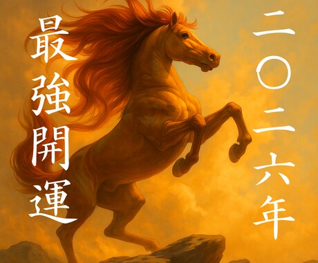2026年前半最強霊占い❁幸運の秘訣教えます 飛躍前進の午年☸今から効くあなた専用の言葉の御守りを授けます イメージ1