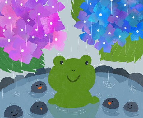 ほのぼのした可愛らしい動物・子どもイラスト描きます 子ども向けイベントのポスター、児童書の表紙・挿絵などに！ イメージ2