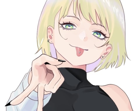 透明感あるアイコンを丁寧に描きます 先着1名様限定でお得に全身着彩対応！ イメージ1