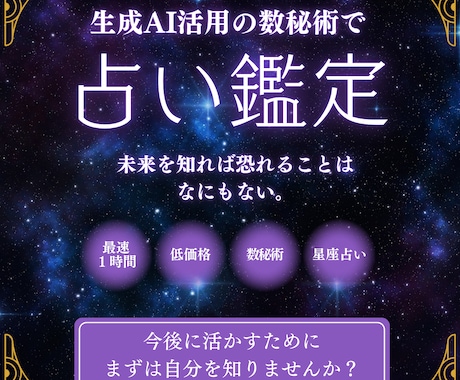 生成AIと数秘術であなたを分析します 「あなたの取扱説明書」〜ロジカルな長所分析と戦略図〜 イメージ1