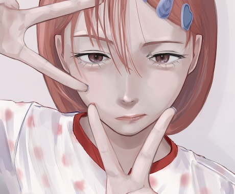 リアル×デフォルメの女の子イラスト描きますます リアル要素とデフォルメ要素が混ざった絵柄で描きます！ イメージ2