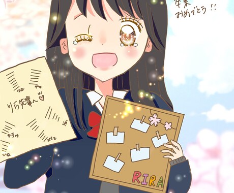 お洒落で可愛い女の子のイラストを作成します 「キュンとときめく可愛いイラスト♡」 イメージ2
