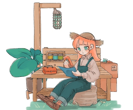 シンプルな人物イラストを制作します 中性的な人物・着物のイラストが得意です。 イメージ2