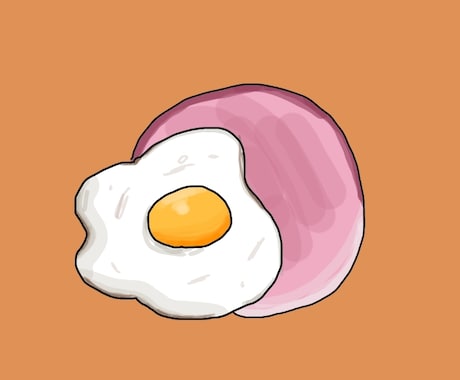 シンプルな食べ物イラストを制作します あなたの大好きなご飯、スイーツなどを、シンプルイラストに！ イメージ2