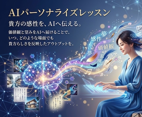 AIをパーソナライズし長年の夢を現実化させます 絵本やアート…価値観をパーソナライズした専属AIの作り方 イメージ1