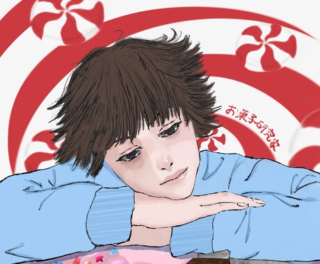 イラスト、アイコン制作など承ります 目を引く色使い、世界観が得意です！ イメージ2