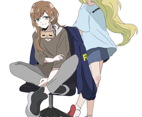 キャラクターに合った立ち絵を制作します キャラクターやシナリオの雰囲気に合わせた絵柄で描きます イメージ2