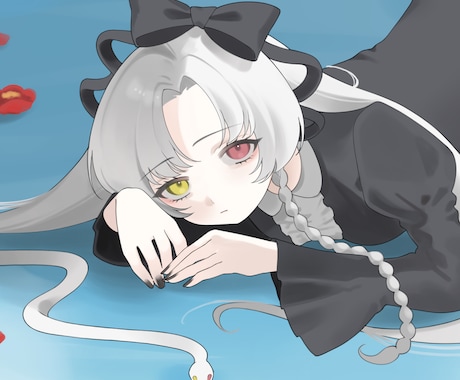 一枚絵や同人誌表紙イラストまで幅広く承ります 一枚絵、サムネイル、グッズ、同人誌表紙イラストなどに イメージ2