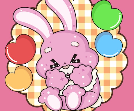 くっきり線で印象に残るポップなイラスト描きます SNSアイコンや挿絵、Web素材に！ イメージ2