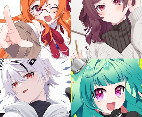 アイコン・サムネ絵・立ち絵等イラスト描きます イメージ1