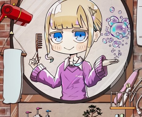 アイコンイラストなどを描きます ポップなイラストで明るいイメージを！ イメージ2