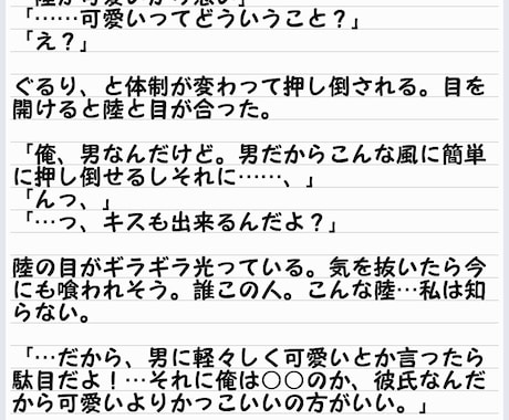 夢小説を書きます 自分の妄想を文字にしたいと思いませんか？ イメージ2