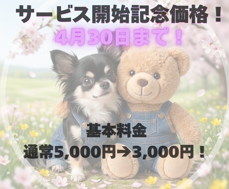 4月料金！「音と動き」のあるAI動画を制作します 4月基本料金3,000円！AIでペットやキャラが動き出す。 イメージ2