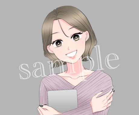漫画アニメ風で親しみのあるアイコン描きます 商用利用可◎安心感♪爽やかに男女◎SNSやブログに♪ イメージ2