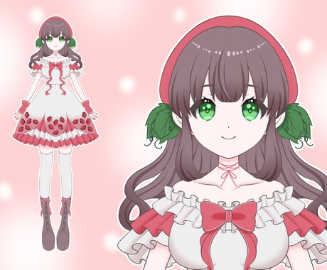 可愛いLive2Dの立ち絵イラスト制作します 販売実績あり！可愛い立ち絵をあなたに！ イメージ2