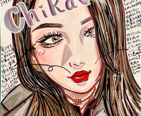 褒め顔アート/あなたの本当の魅力を描きます 自己肯定感UPは現役美容学生にお任せ！自分へのプレゼントに♡ イメージ2