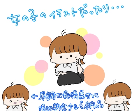 SNS等で使用するイラストアイコンを作成します ゆるふわシンプル〜なイラストアイコンです イメージ2