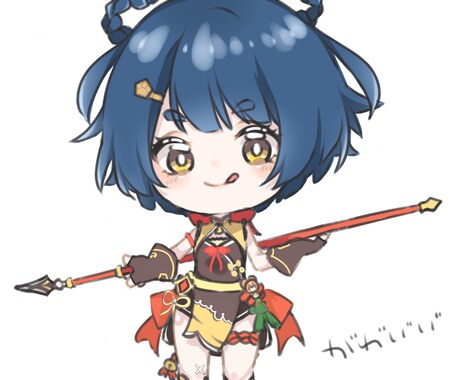 2000円でゆるいミニキャラアイコンを描きます 好みに合わせて絵柄を変えることもできます◎✨️ イメージ1