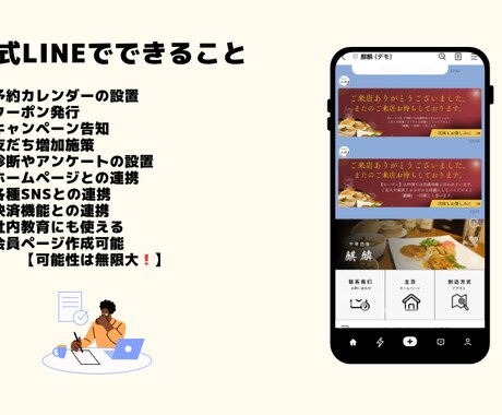 新規・リピートに強い公式LINE構築します お客さんをファン化する公式LINE構築 イメージ2
