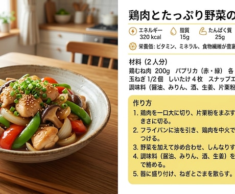 献立の悩みを解決します 簡単・時短・節約・栄養満点の献立を提案 イメージ2