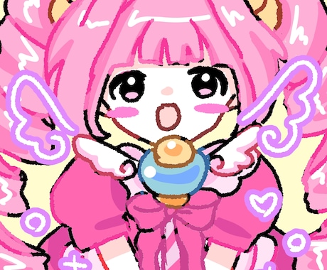 ポップで可愛い女の子のアイコン描きます おまかせもOK！イメージをご相談ください！ イメージ2