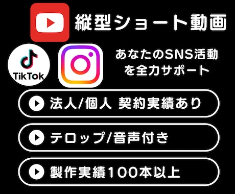 多数実績有！SNS用縦型ショート動画制作します 長期/継続の依頼OK ☑︎最短翌日納品し イメージ1