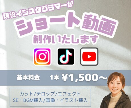 ショート動画、編集します 現役インスタグラマーが、わかりやすく動画を編集！ イメージ1