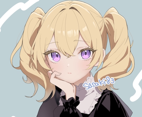 立ち絵、パーツ分けイラスト、アイコン等お描きします 可愛い女の子のイラストが得意です！ イメージ1